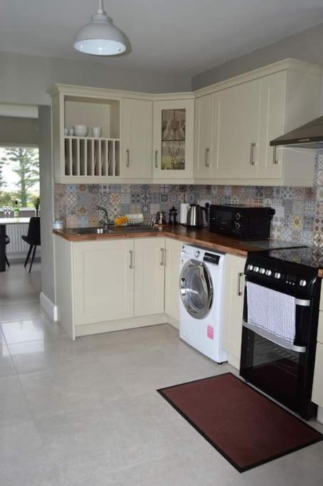 Twin Lake View - Bungalow In Pontoon Foxford Dış mekan fotoğraf